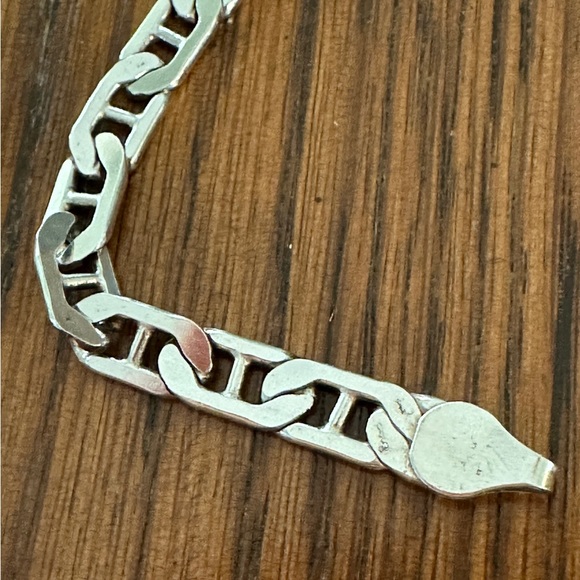 Gorgeous ITALY 925 Sterling Silver Mariner's Link Chain Necklace 18” - Picture 2 of 15